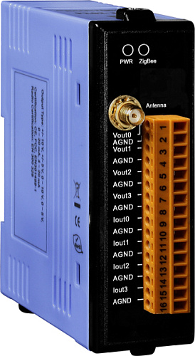 Модуль ввода-вывода ZigBee, 4 аналоговых вывода
