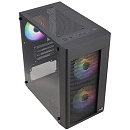 Корпус AEROCOOL MiniTower HEXFORM-G-BK-v2 (mATX, стекло, сетка, USB3.0x1, USB2.0x2, 3x120mm FRGB fans) (4711099471799)