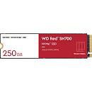 Твердотельные накопители WD SSD Red SN700 NVMe for NAS, 250GB, M.2(22x80mm), NVMe, PCIe 3.0 x4, R/W 3100/1600MB/s, IOPs 220 000/180 000, TBW 500,