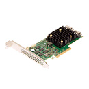 HBA-адаптер Broadcom SAS 9500-16i SGL (05-50077-02 / 03-50077-02002) PCIe v4 x8 LP, Tri-Mode SAS/SATA/NVMe 12G HBA, 16port(2*int SFF8654), 3816 IOC, R