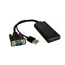 Переходник VGA вилка на HDMI розетка активный/ ADC-GM/HF [99-9698002]