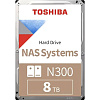 Жесткий диск/ HDD Toshiba N300 NAS SATA3 8Tb 3.5"" 7200 256Mb 1 year warranty (analog HDWG180UZSVA)