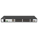 Коммутатор SNR Управляемый коммутатор уровня 2+, 20 портов 100/1000Base-X SFP, 4 порта Combo 10/100/1000Base-T|100/1000Base-X SFP, 4 порта 1/10G SFP+,