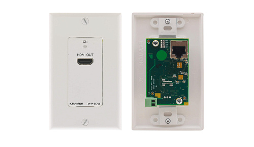 Настенная панель, приемник Kramer Electronics WP-572E(W)-86 сигнала HDMI из кабеля витой пары (TP)