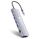 Док-станция ORIGO Док-станция USB-C, 3xUSB 3.0, 1xUSB-C/PD 3.0, 1xUSB-C, 1x1000Base-T, 1xHDMI, слот SD/TF/microSD