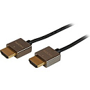 Filum Кабель HDMI Pro 1 м., slim, ver.2.1, мет. разъемы, медь, черный, разъемы: HDMI A male-HDMI A male, пакет. [FL-CProSL2.1-HM-HM-1M] (901876)