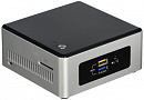Неттоп IRU NUC 111 Cel N3050 (1.6)/4Gb/SSD120Gb/HDG/CR/Free DOS/GbitEth/WiFi/BT/65W/черный/серебристый