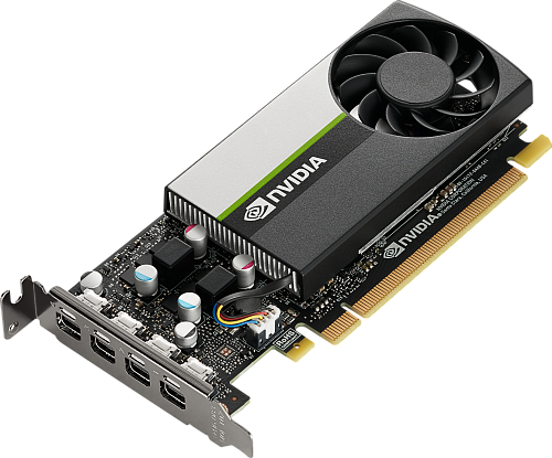 Видеокарта PNY PCI-E T1000 NVIDIA T1000 4Gb 128bit GDDR6 mDPx4 HDCP Bulk low profile