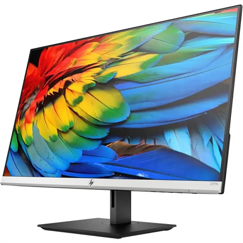 HP 27fh Monitor 1920x1080 FHD, IPS, 16:9, 300 cd/m2, 1000:1, 5ms, 178°/178°, VGA, HDMI, FreeSync, 3-Sided Microedge, 75 Hz, height, tilt, swivel, Blac
