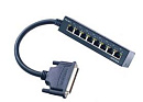 Разветвительная коробка для 8-портовых плат ISA, PCI, Universal PCI, разъем RJ45