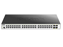 Коммутатор D-LINK DGS-3000-52X/B, L2 Managed Switch with 48 10/100/1000Base-T ports and 4 10GBase-X SFP+ ports.16K Mac address, 802.3x Flow Control, 4K of 802.1