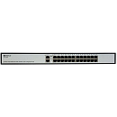 Коммутатор ORIGO Коммутатор/ Неуправляемый PoE-коммутатор, 24x100Base-TX PoE, 2x1000Base-T, PoE-бюджет 285 Вт, PoE до 250 м, комплект для установки в 19" стойку