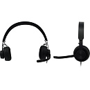 Наушники с микрофоном Logitech Zone Wired UC черный матовый 1.9м накладные USB оголовье (981-000875)