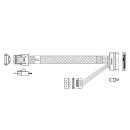 Кабель Amphenol RSL38-2309 Slimline SASx4 -to- U.2 (SFF8639), 85 Ohm, PCIe Gen3, 75СM
