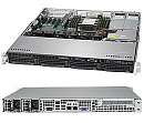 Корпус SUPERMICRO CSE-813MFTQC-R407CB 1U 2x400W черный