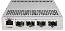 Коммутатор MikroTik CRS305-1G-4S+IN (L3) 1x1Гбит/с 4xКомбо(10GBase-T/SFP+) 4SFP+ управляемый