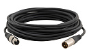 Аудио кабель [95-1211015] Kramer Electronics [C-XLQM/XLQF-15] с разъемами XLR (Вилка - Розетка), 4.6 м