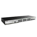 Коммутатор D-LINK DGS-1210-28/ME/B1A, L2 Managed Switch with 24 10/100/1000Base-T ports and 4 1000Base-X SFP ports.16K Mac address, 802.3x Flow Control, 4K of 80