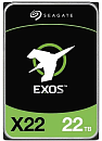 Жесткий диск Seagate Exos X22 HDD 3.5" SAS 22Tb, 7200 rpm, 512Mb buffer, 512e/4Kn, CMR, ST22000NM000E, 1 year