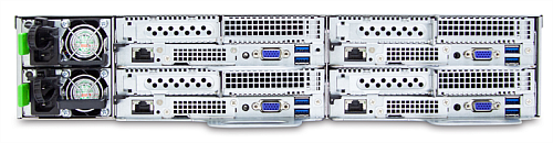 Сервер AIC Storage Server 4-NODE 2U XP1-P202VL04 noCPU(2)2nd Gen Xeon Scalable/TDP 165W/ no DIMM(16) per node/ 12x3,5''(3x per node)/ 2x10GB SFP+/ 2x1GbE/ x