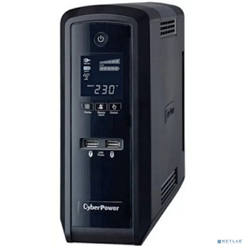 CyberPower CP1300EPFCLCD ИБП {Line-Interactive, Tower, 1300VA/780W USB/RS-232/RJ11/45/USB charger A (6 EURO), 12В/7 Ач х 2}