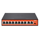 WI-PS210, Коммутатор неуправляемый PoE 120Вт, порты 8 PoE FE, 2FE, режим 250м и VLAN, Watchdog, v4