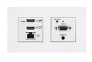 Передатчик DM Lite и автоматический переключатель 3x1 Crestron [HDI-TX-301-C-2G-E-W-T] для HDMI, VGA и удлинения аналогового аудиосигнала по кабелю CA