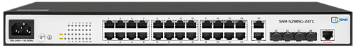 Коммутатор SNR Управляемый гигабитный уровня 2, 48 портов 10/100/1000Base-T, 4 порта 100/1000BASE-X (SFP)