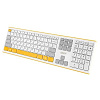 Acer OCC200 [ZL.ACCEE.002] Комплект (клавиатура+мышь) кл/мышь: бел/желт WLS slim