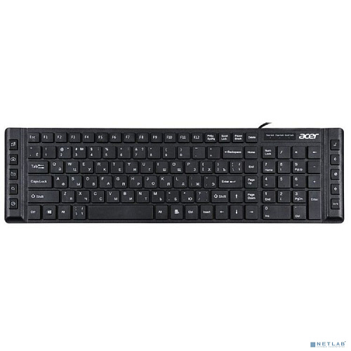 Acer OKW010 [ZL.KBDEE.002] Keyboard USB slim Multimedia black Клавиатура проводная
