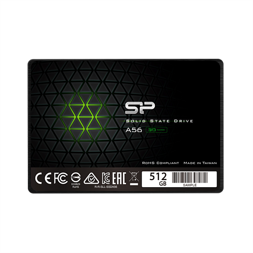 Solid State Disk Silicon Power Ace A56 512Gb SATA-III 2,5”/7мм 500MBs/450MBs SP512GBSS3A56A25