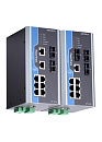 Управляемый коммутатор 8 x 10/100BaseTX, 2 x 100BaseFX (многомодовое оптоволокно), питание - 48 В пост., разъем SC