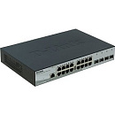 Коммутатор D-Link SMB D-Link DGS-1210-20/ME/A1A Управляемый L2 с 16 портами 10/100/1000Base-T и 4 портами 1000Base-X SFP