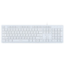 Клавиатура Oklick 550ML белый USB slim Multimedia LED [1061618]