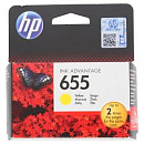Картридж Cartridge HP 655 для DJ IA 3525/5525/4515/4525, желтый (600 стр) (незначительное повреждение коробки)