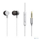 RITMIX RH-127M Silver {10 мм, 20-20000 Гц, 32 Ом, 95 дБ ± 3 дБ, мик: -42 дБ ± 3 дБ, Jack 3,5 мм, 1,2 м, регулировка громкости, металлический корпус +
