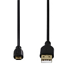 Кабель Hama 00135700 USB (m)-micro USB (m) 0.75м черный