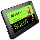 Твердотельный накопитель SSD ADATA SU650 ASU650SS-512GT-R 512GB 2.5" Client SATA 6Gb/s, 520/450, IOPS 40/75K, MTBF 2M, 3D NAND, DRAM less, 280TBW, 0,5