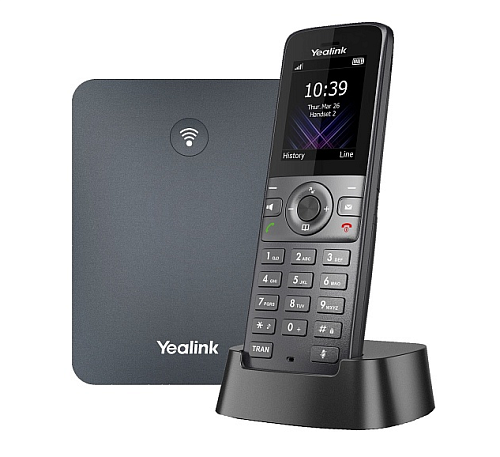 телефон yealink w74p (база w70b+трубка w74h) до 10 sip-аккаунтов, до 10 трубок на базу, до 20 вызовов, шт