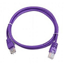 Патч-корд Bion [BPC-U5E101-5M-VT] U/UTP, Cat.5e, AWG 26 (7/0,16мм), CCA, многожильный, PVC, 5м, фиолетовый