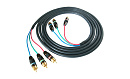 Кабель Kramer Electronics C-R3VM/R3VM-6 для компонентного видеосигнала 3 RCA на 3 RCA (Вилка - Вилка) с разъемами RCA с золотым покрытием, на базе BC-