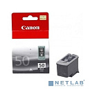 Canon PG-50Bk 0616B001 Картридж для PIXMA MP150/MP160/MP170/MP180/MP450/MP460/MX300/MX310/iP2200, FAX-JX200/JX210 JX500/JX510,Черный, 300