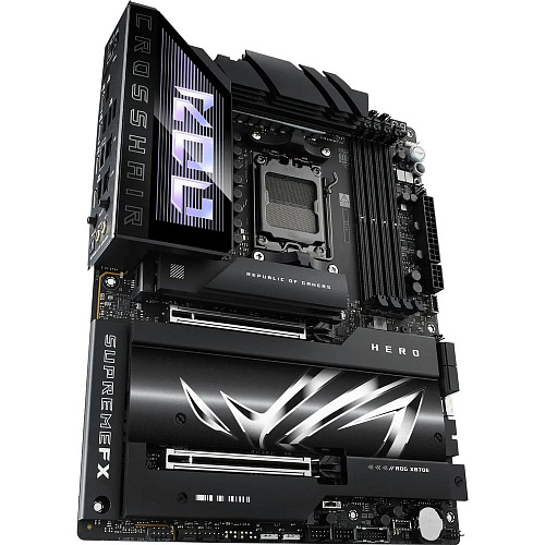 Материнская плата ASUS ROG CROSSHAIR X870E HERO AM5 ATX 4xDDR5 2xPCIEx16 5xM.2 4xUSB-C HDMI 2.5GLAN 5GLAN Wi-Fi 7