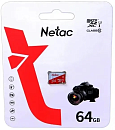 Netac P500 ECO 64GB MicroSDXC U1/C10 up to 80MB/s, retail pack card only