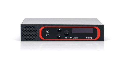 Видеопроцессор BIAMP [TesiraLUX OH-1] AVB/TSN декодер: 1хHDMI 2.0; 4K60 с 4:4:4. обработка 8 каналов PCM аудио. lip sync; 2 MIC/LINE аналог. вх. RJ-45