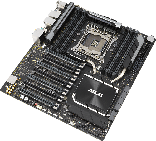 Материнская плата ASUS Материнская плата/ PRO WS X299 SAGE II ; 1x Intel Socket X299 ; 8 x DIMM DDR4 Non-ECC, Un-buffered Memory; 7 x PCIe 3.0/2.0 x16; 8 x SATA 6Gb
