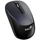 Genius Мышь ECO-8015 Iron Gray { шероховатое металлическое покрытие, оптическая, 800/1200/1600 dpi, радио 2,4 Ггц, аккумулятор, USB} [31030005402/310