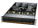 Сервер Supermicro Hyper A+ Server 2U 2125HS-TNR 2xGenoa 9374F/24x96Gb/1x7450 PRO 960GB NVMe PCIe 4.0 M.2(24 NVMe)/2-port 10GBase-T 2x10Gb SFP+/2x1600W