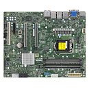 Материнская плата SuperMicro MBD-X12SCA-F-B W-1200 CPU, 4 DIMM slots, Intel W480 controller for 4 SATA3 (6 Gbps) ports, RAID 0,1,5,10, 1 PCI-E 3.0 x4