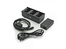 Zebra ASSY: 3 slot battery charger; ZQ600, QLn and ZQ500 Series; Includes power supply and EU power cord